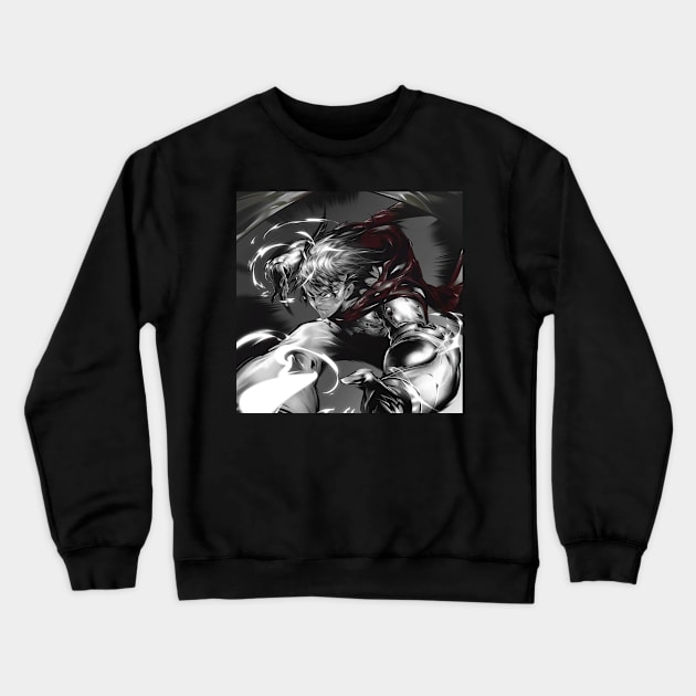 Nakamura Crewneck Sweatshirt by Anksha Black Anime